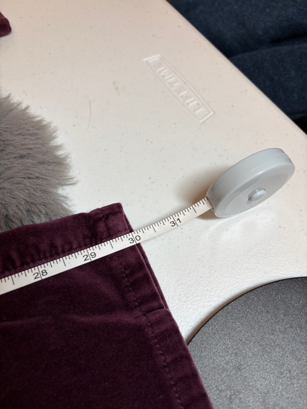 Pilcro Wine-Colored Skinny Corduroy Pants - Picture 4 of 6